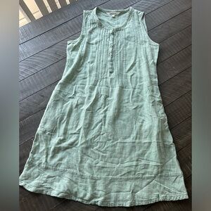 Light Green Linen Dress